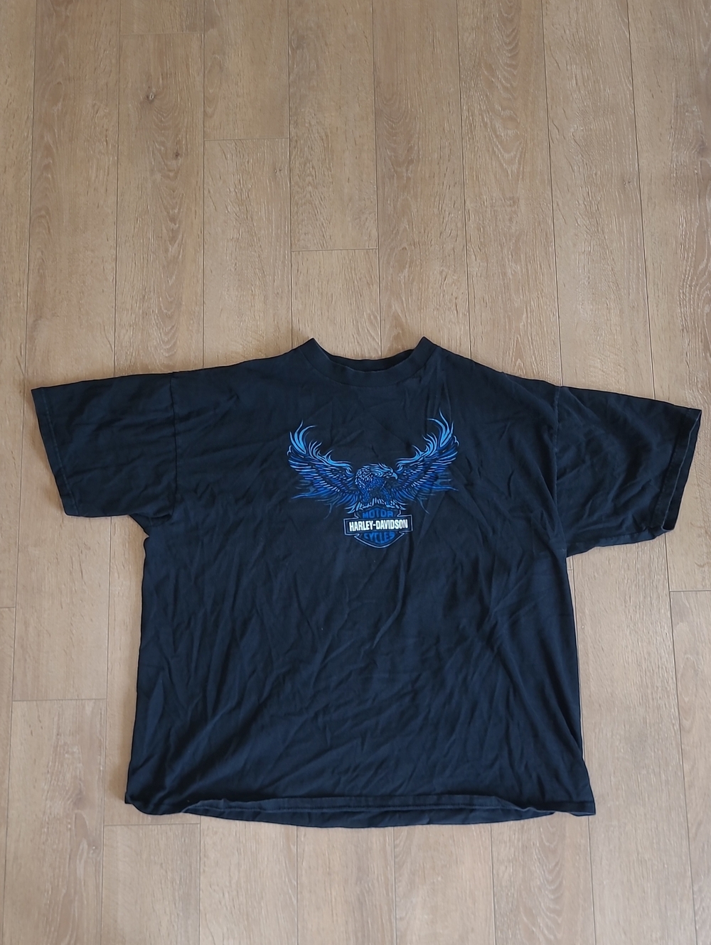 2001 Harley-Davidson Blue Eagle Daytona Beach, Florida T-Shirt Made In The USA